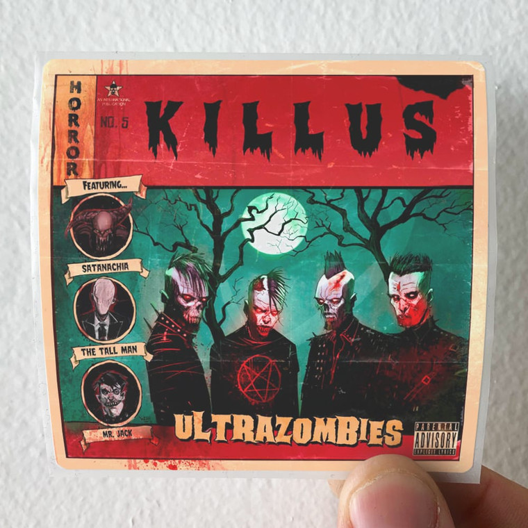 Killus Ultrazombies Album Cover Sticker
