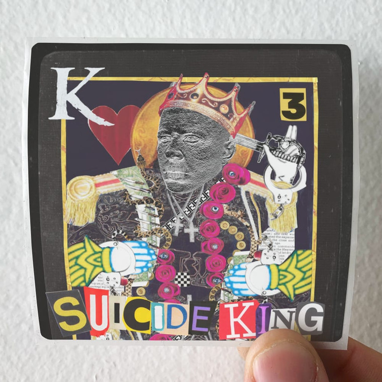 KING 810 Suicide King Album Cover Sticker