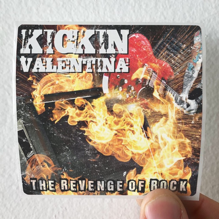 Kickin Valentina The Revenge Of Rock Album Cover Sticker