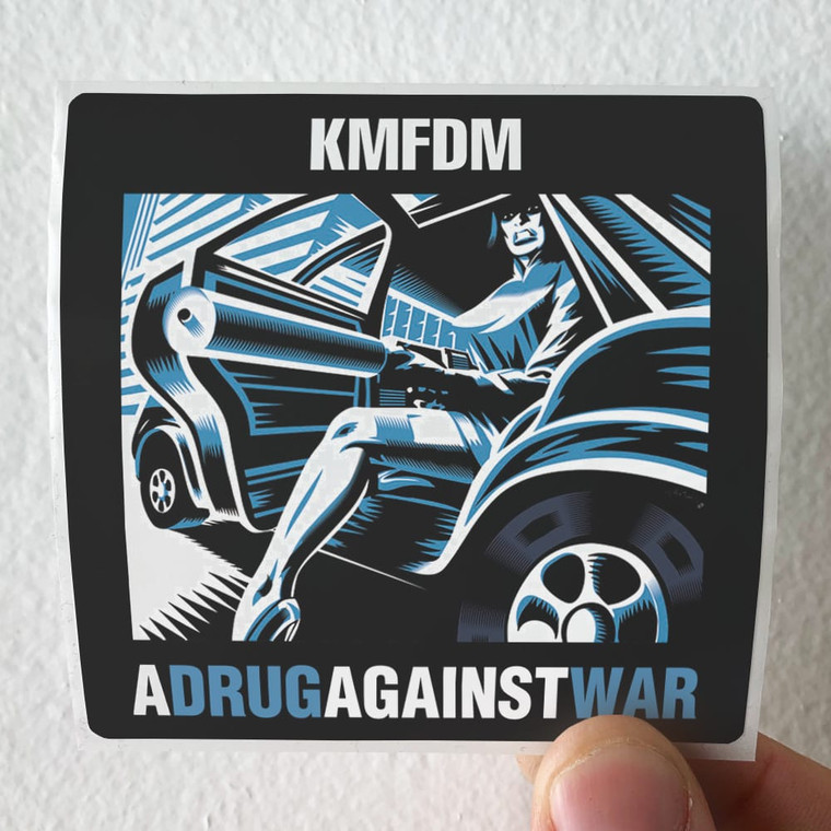 KMFDM A Drug Against War Album Cover Sticker