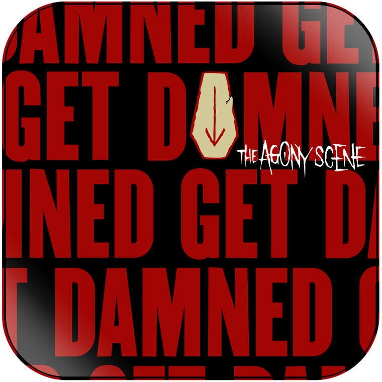 The Agony Scene Get Damned Album Cover Sticker Album Cover Sticker
