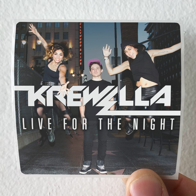 Krewella Live For The Night Album Cover Sticker