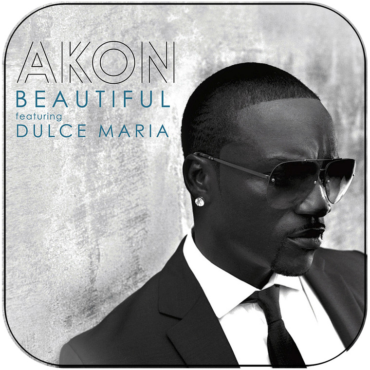 Akon Beautiful Feat Kardinal Offishall Colby Odonis-2 Album Cover Sticker Album Cover Sticker