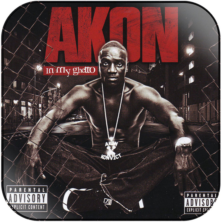Akon In My Ghetto Album Cover Sticker Album Cover Sticker