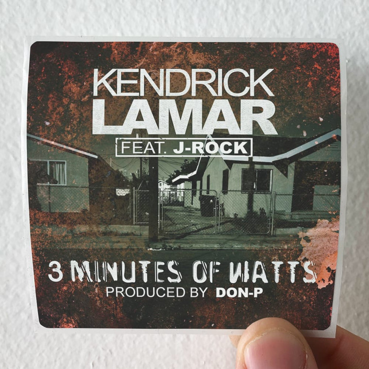 Kendrick Lamar 3 Minutes Of Watts Album Cover Sticker