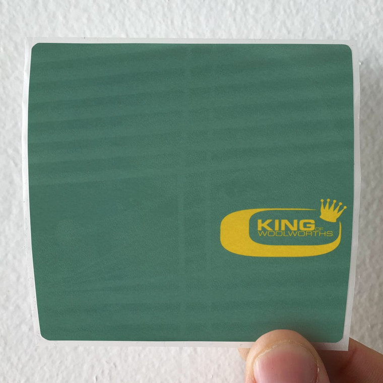 King of Woolworths Stalker Song Album Cover Sticker