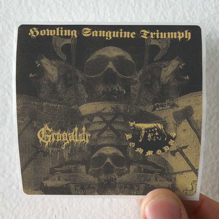Kommodus Howling Sanguine Triumph Album Cover Sticker