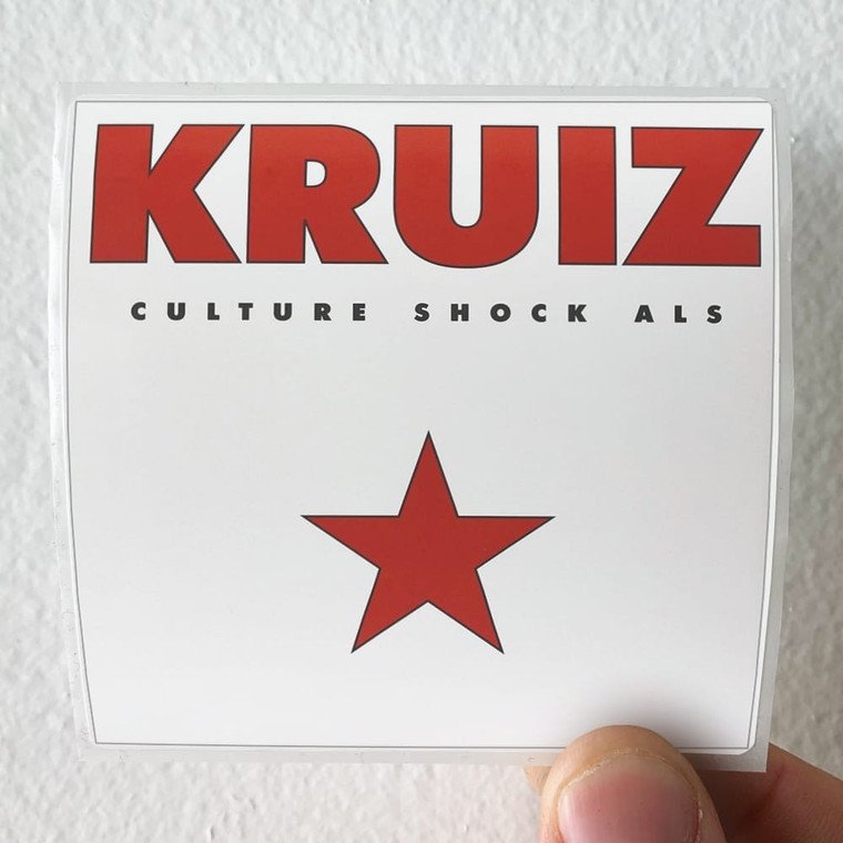 Kruiz Culture Shock Als Album Cover Sticker