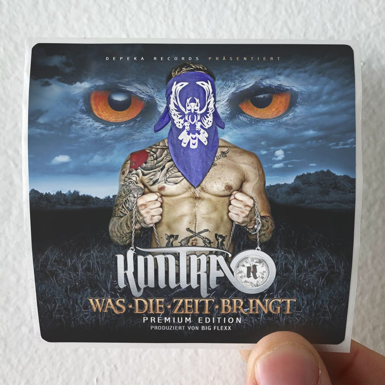 Kontra K Was Die Zeit Bringt Album Cover Sticker