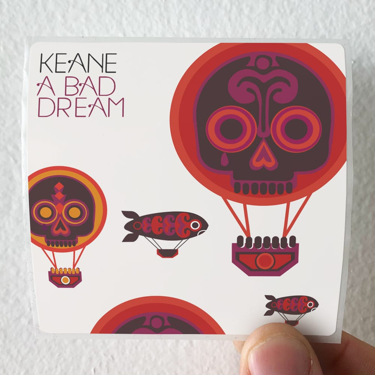Keane A Bad Dream 限定版レコード　7in Keane A Bad Dream Album Cover Sticker