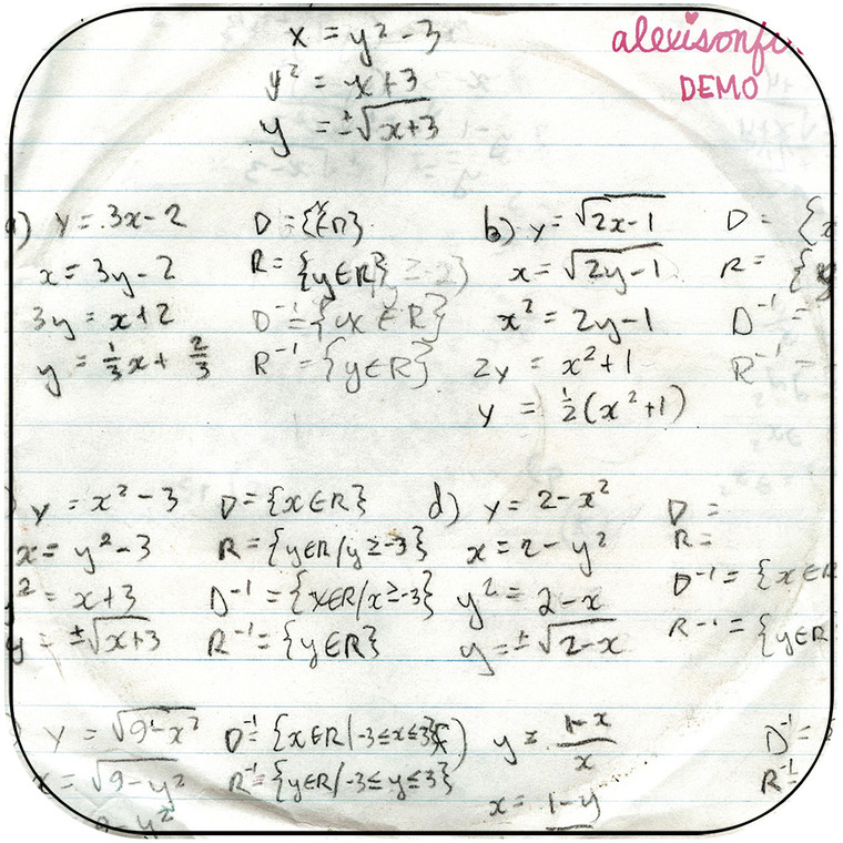 Alexisonfire Math Sheet Demos Album Cover Sticker Album Cover Sticker