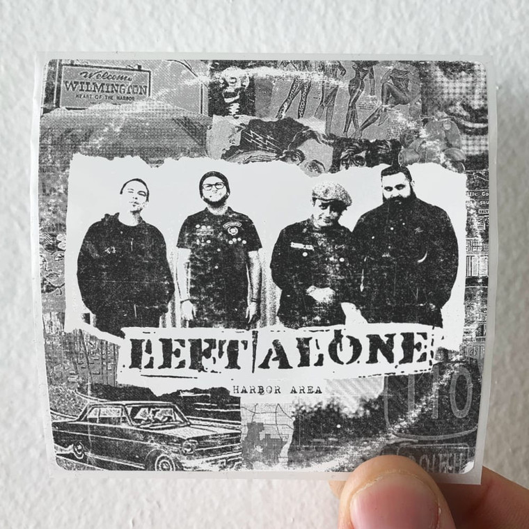 Left Alone Harbor Area Album Cover Sticker
