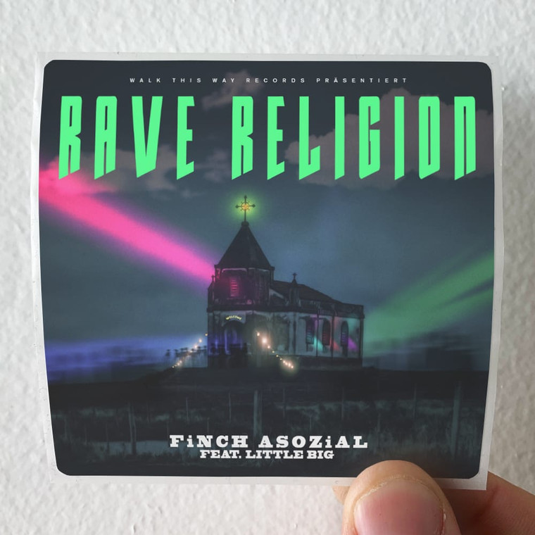 Little Big Rave Religion Album Cover Sticker