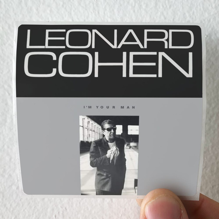Leonard Cohen Im Your Man Album Cover Sticker