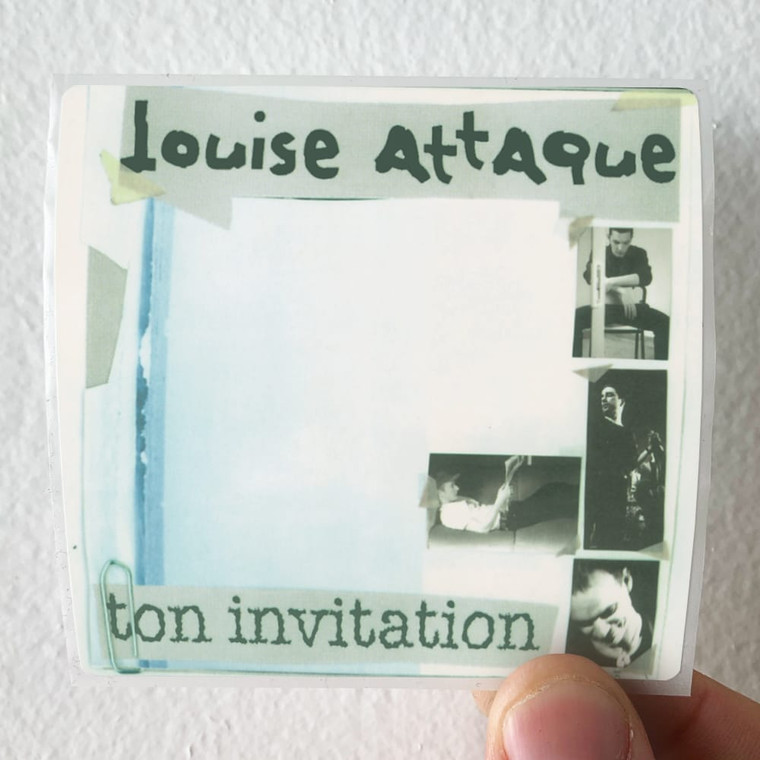 Louise Attaque Ton Invitation Album Cover Sticker
