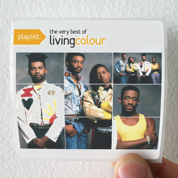 Living Colour Playlist The Very Best Of Living Colour Album Cover Sticker