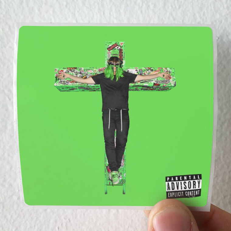 lil aaron Gloing Pain Album Cover Sticker
