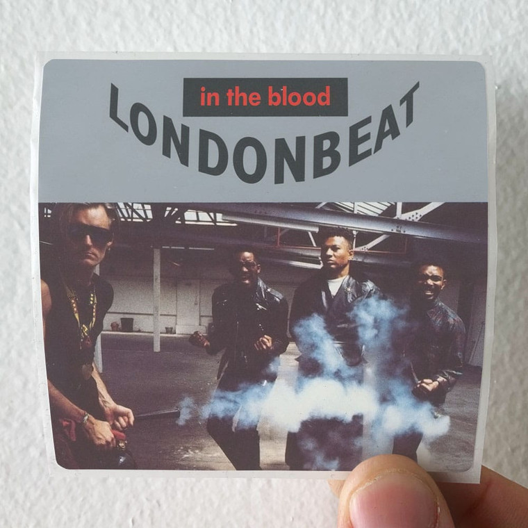 Londonbeat In The Blood Album Cover Sticker
