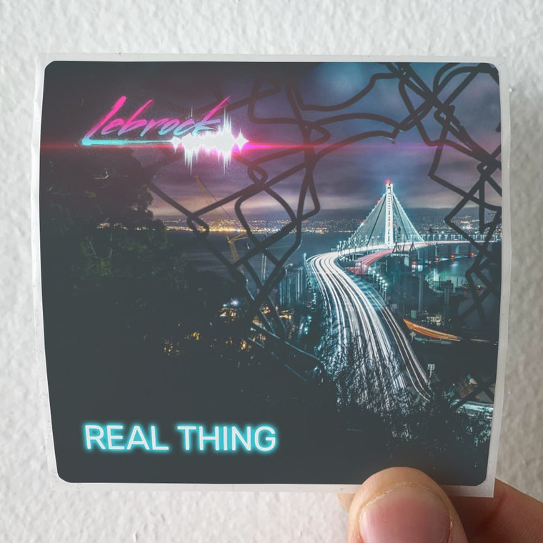 Lebrock Real Thing Album Cover Sticker