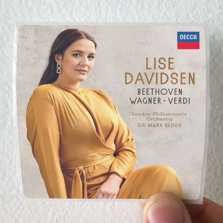 Lise Davidsen Beethoven Wagner Verdi Album Cover Sticker