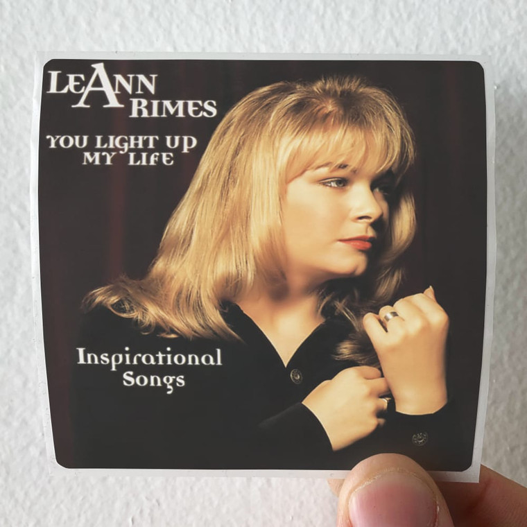 LeAnn Rimes You Light Up My Life Inspirational Songs Album Cover Sticker