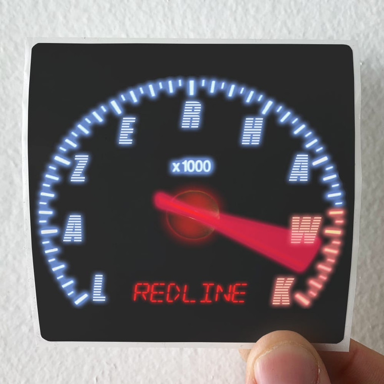 Lazerhawk Redline 1 Album Cover Sticker