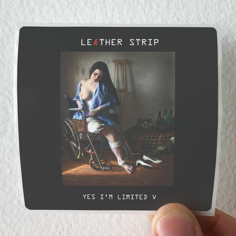 Leather Strip Yes Im Limited V Album Cover Sticker