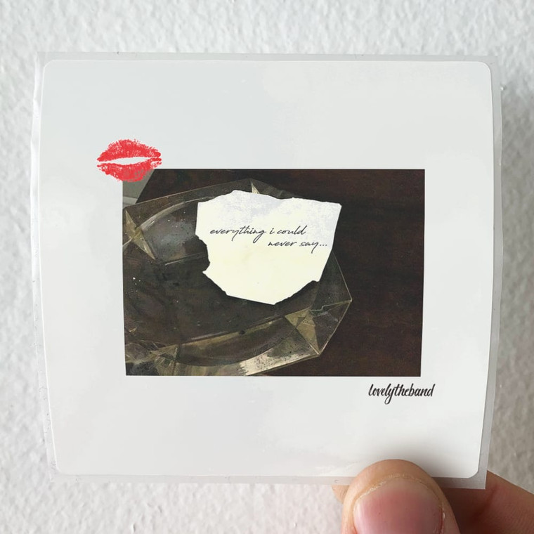 lovelytheband Everything I Could Never Say Album Cover Sticker