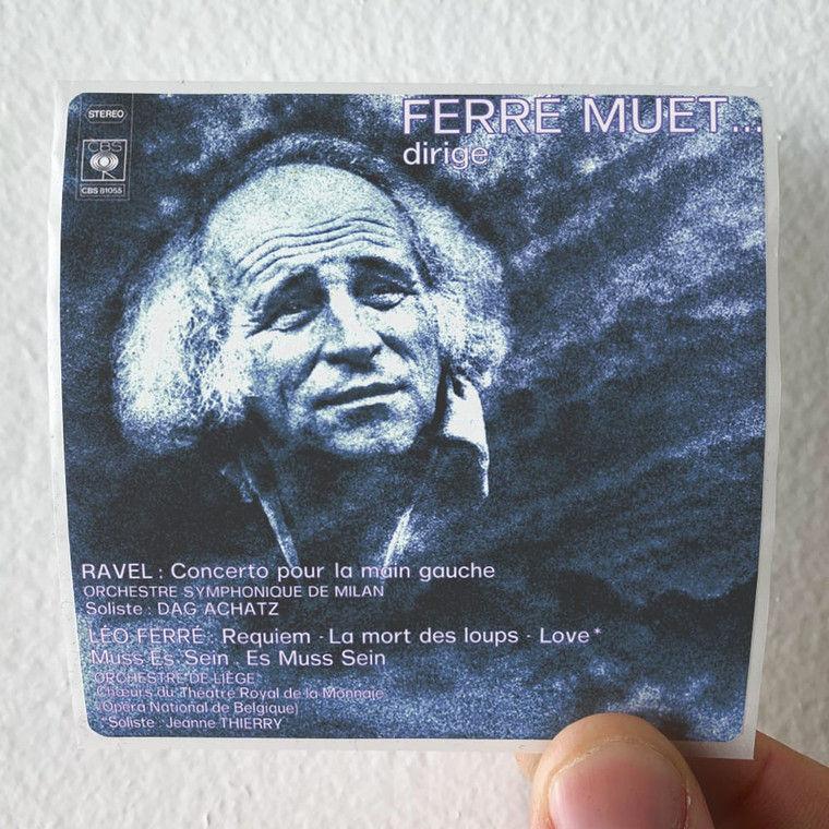 Leo Ferre Ferr Muet Album Cover Sticker