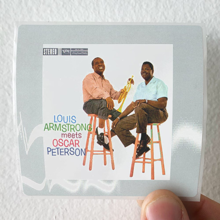 Louis Armstrong Louis Armstrong Meets Oscar Peterson Album Cover Sticker