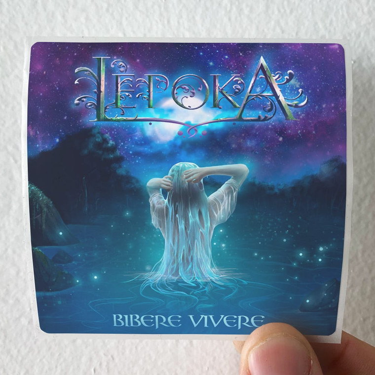 Lepoka Bibere Vivere Album Cover Sticker
