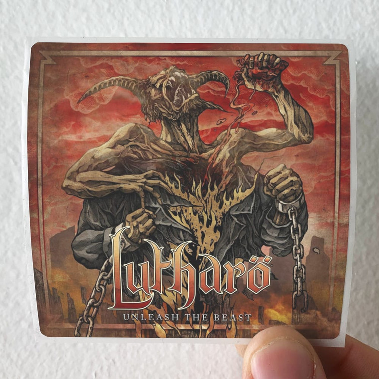 Lutharo Unleash The Beast Album Cover Sticker
