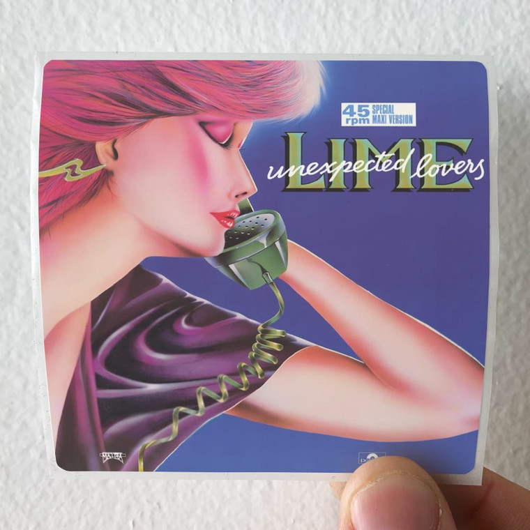 Lime Unexpected Lovers Album Cover Sticker