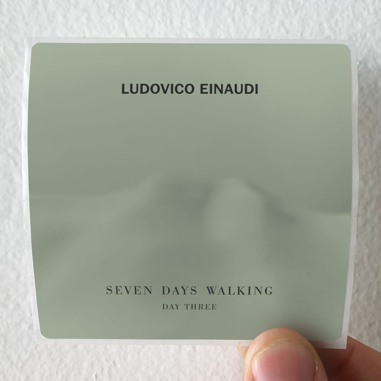 Ludovico Einaudi Seven Days Walking Day 3 Album Cover Sticker