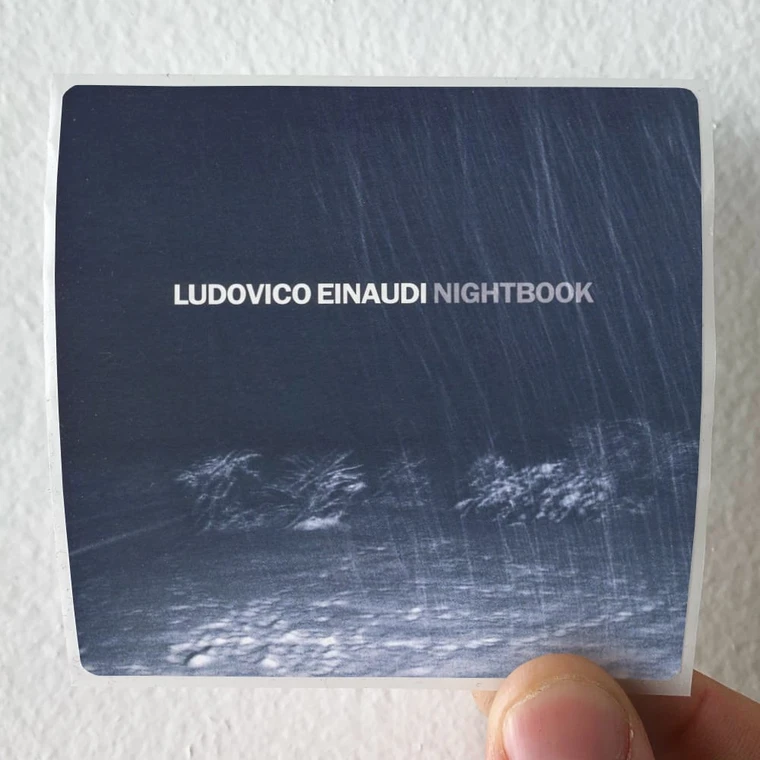 Ludovico Einaudi Nightbook Album Cover Sticker