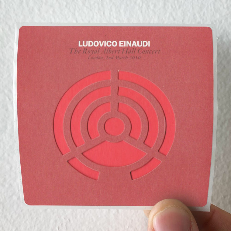 Ludovico Einaudi The Royal Albert Hall Concert London 2Nd March 2010 Album Cover Sticker