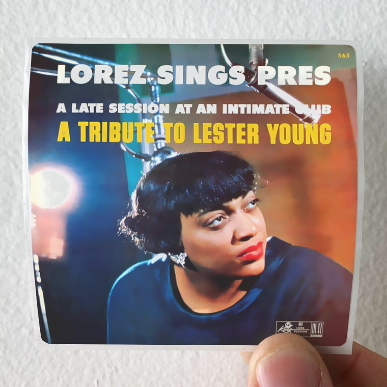 Lorez Alexandria This Is Lorez Lorez Sings Pres Album Cover Sticker