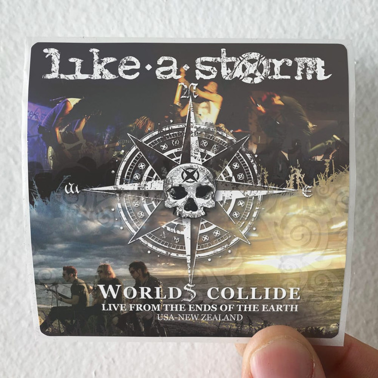 Like A Storm Worlds Collide Live From The Ends Of The Earth 1 Album Cover Sticker