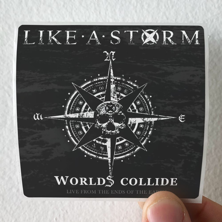 Like A Storm Worlds Collide Live From The Ends Of The Earth Album Cover Sticker