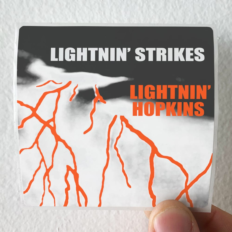 Lightnin Hopkins Lightnin Strikes 1 Album Cover Sticker