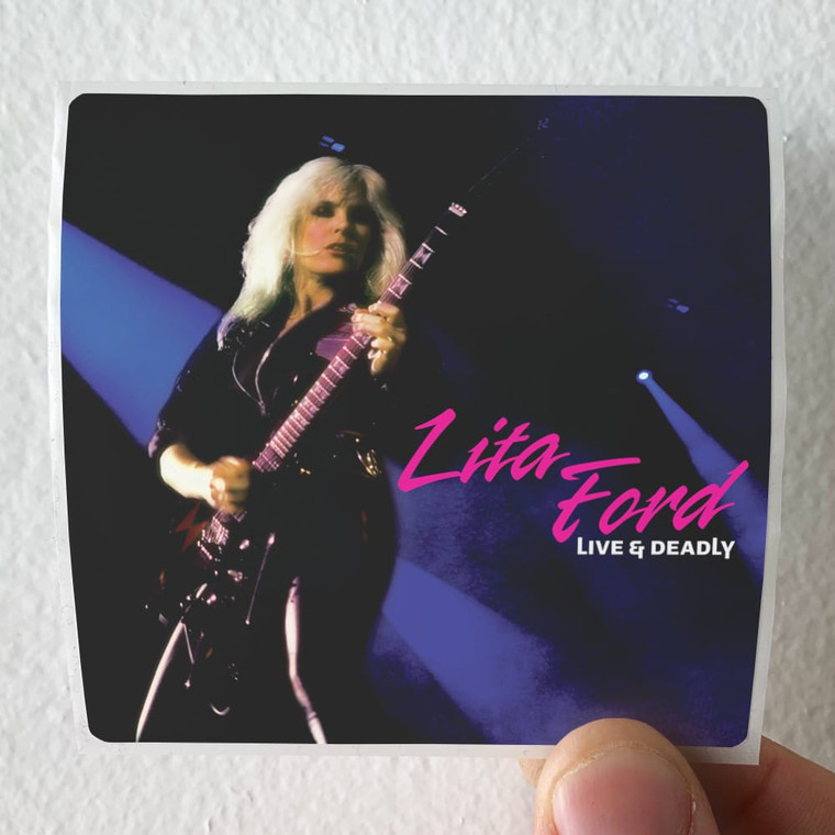 Lita Ford Live Deadly Album Cover Sticker