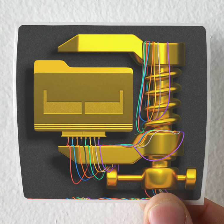 Lil Data Folder Dot Zip Album Cover Sticker