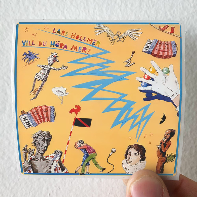 Lars Hollmer Vill Du Hra Mer Album Cover Sticker
