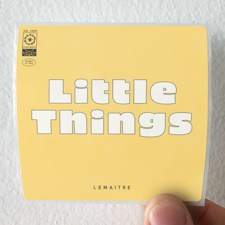 Lemaitre Little Things Album Cover Sticker