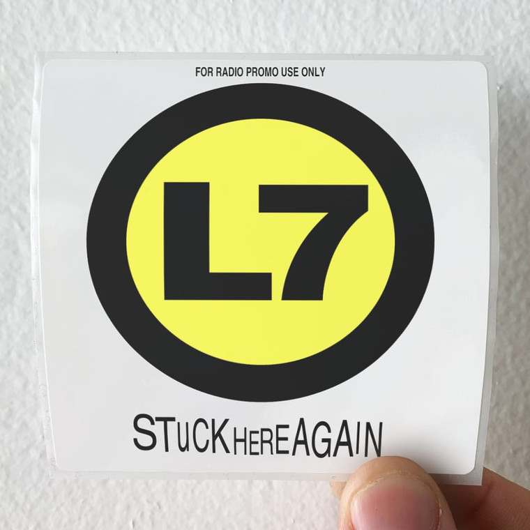 L7 Stuck Here Again Album Cover Sticker