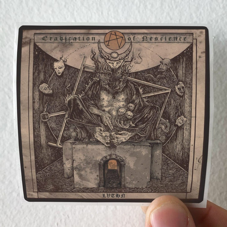 LVTHN Eradication Of Nescience Album Cover Sticker