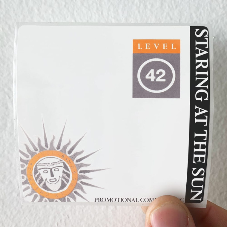 Level 42 Staring At The Sun Album Cover Sticker