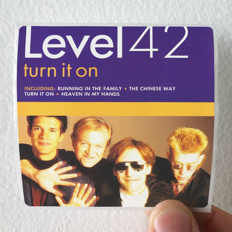 Level 42 Turn It On Album Cover Sticker