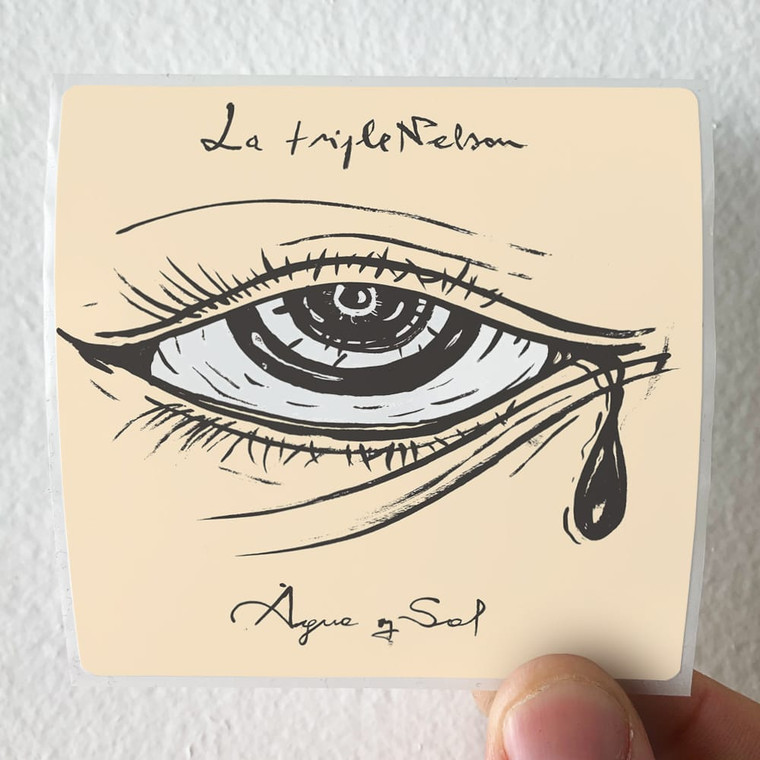 La Triple Nelson Agua Y Sal Album Cover Sticker