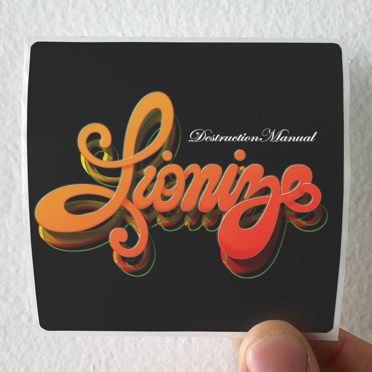 Lionize Destruction Manual Album Cover Sticker